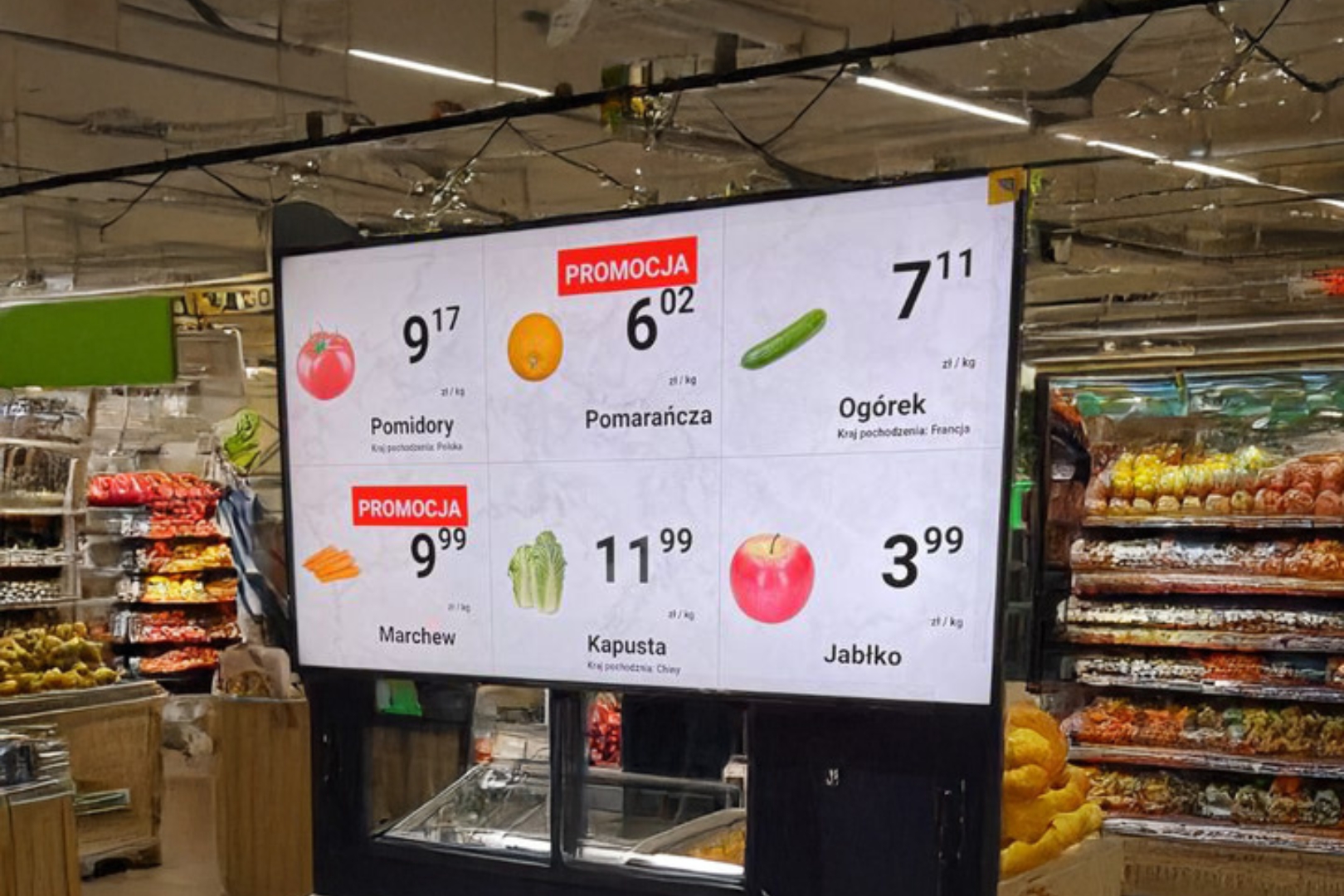 Digital Signage: Tajna Broń Sklepów Spożywczych w UK – Zrewolucjonizuj Swoją Sprzedaż!